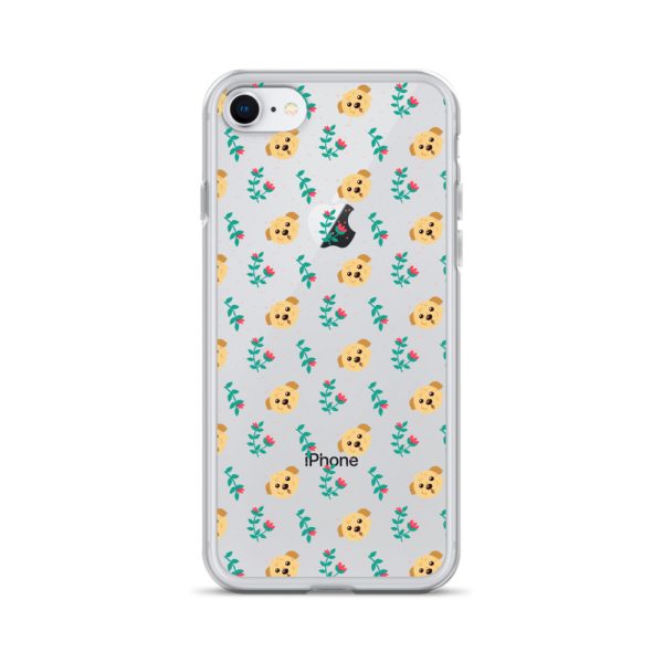 clear-case-for-iphone-iphone-7-8-case-on-phone-6a1d6bd25beda.jpg Dogs and Flowers iPhone Clear Case