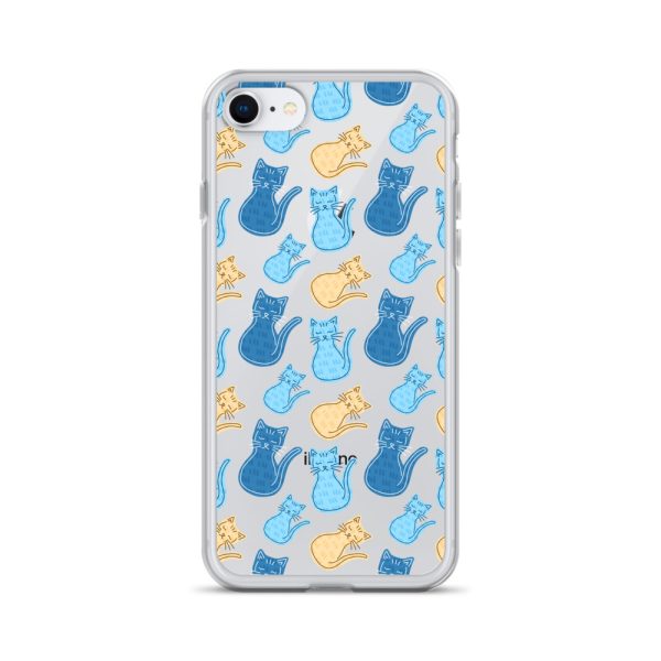 Cat Cartoon iPhone Clear Case
