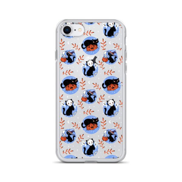 clear-case-for-iphone-iphone-7-8-case-on-phone-6a1d6f9a205ab.jpg Halloween Cats iPhone Clear Case