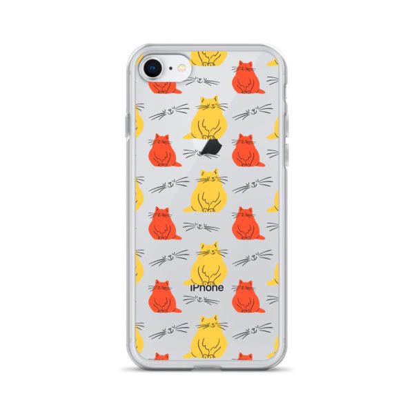 clear-case-for-iphone-iphone-7-8-case-on-phone-6a1d70b94b167.jpg Abstract Colorful Cats iPhone Clear Case