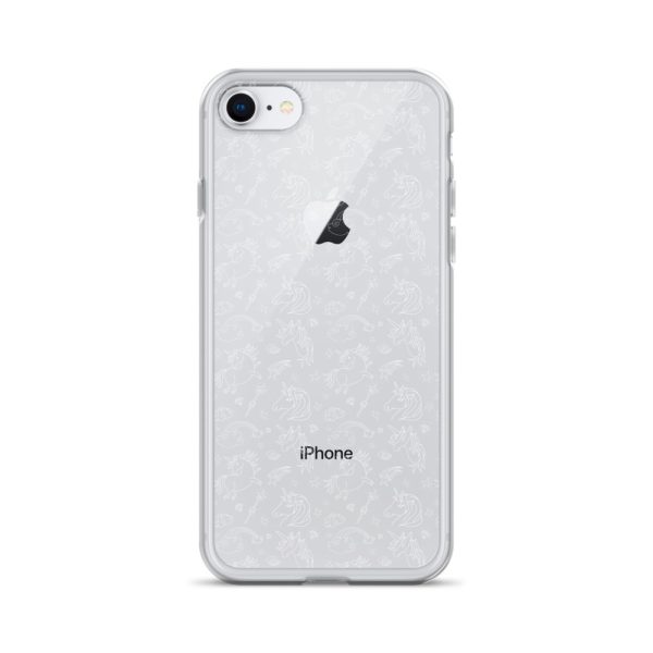 Unicorn Outline Drawing iPhone Clear Case