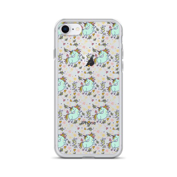 Hand-Drawn Unicorn iPhone Clear Case