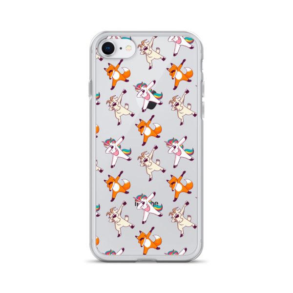 Dabbing Animals iPhone Clear Case
