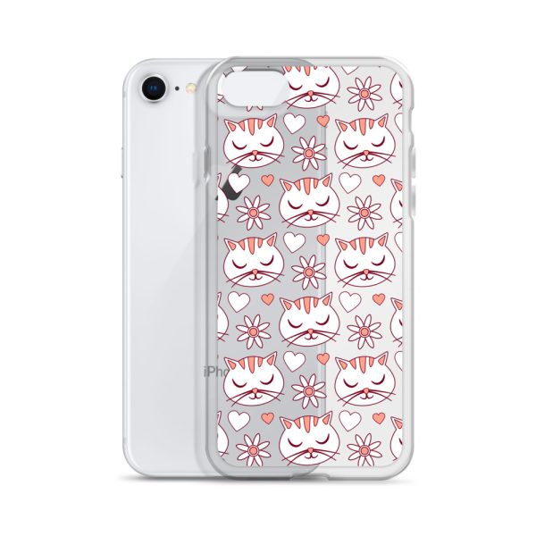 clear-case-for-iphone-iphone-7-8-case-with-phone-6a1d6d62f336d.jpg Cat Flowers and Hearts iPhone Clear Case