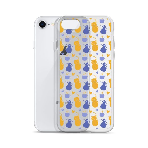 clear-case-for-iphone-iphone-7-8-case-with-phone-6a1d6fec172f2.jpg Tea and Cat iPhone Clear Case