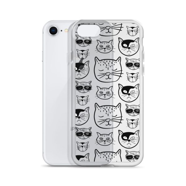 Cartoonish Cat iPhone Clear Case