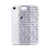 Simple Cat Outlines iPhone Clear Case