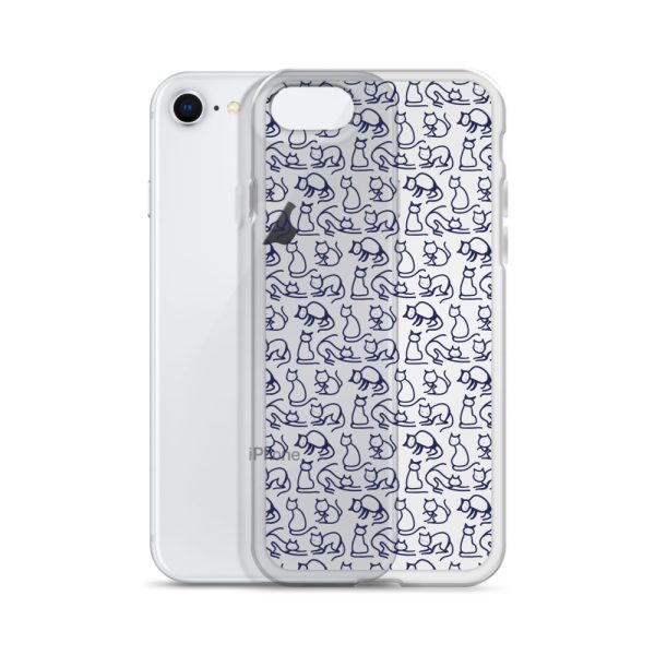 Simple Cat Outlines iPhone Clear Case
