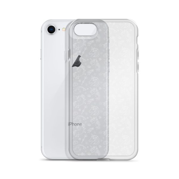 Unicorn Outline Drawing iPhone Clear Case