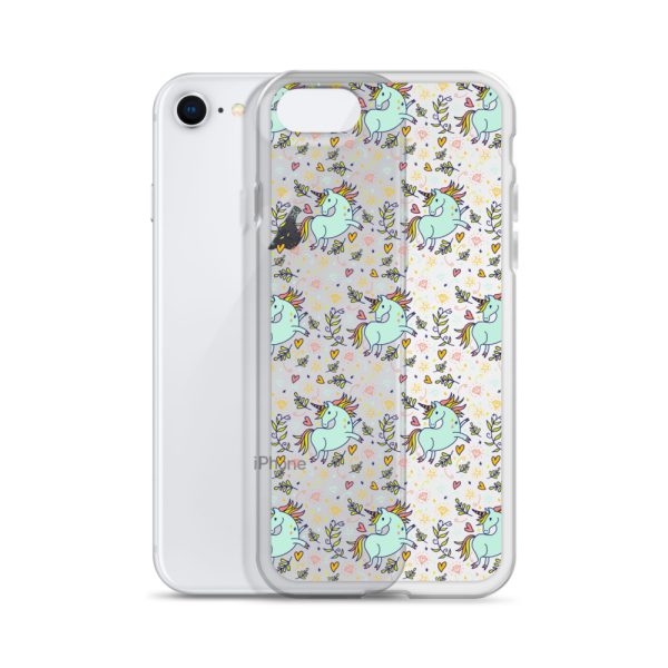 Hand-Drawn Unicorn iPhone Clear Case