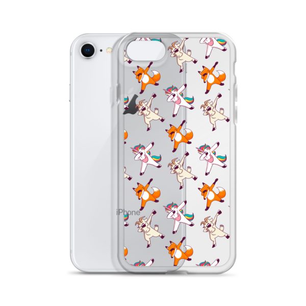 Dabbing Animals iPhone Clear Case