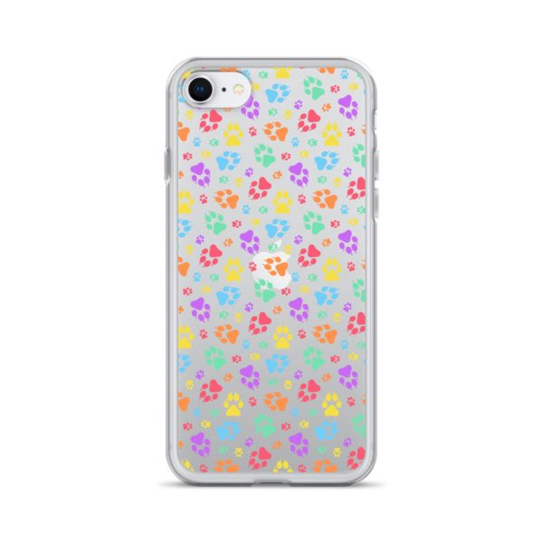 clear-case-for-iphone-iphone-se-case-on-phone-6a1d6b394eb32.jpg Puppy Paw Prints iPhone Clear Case