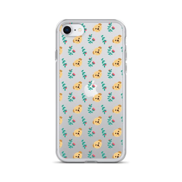 clear-case-for-iphone-iphone-se-case-on-phone-6a1d6bd25bfa1.jpg Dogs and Flowers iPhone Clear Case
