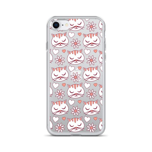 clear-case-for-iphone-iphone-se-case-on-phone-6a1d6d62f33ed.jpg Cat Flowers and Hearts iPhone Clear Case