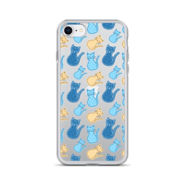 Cat Cartoon iPhone Clear Case