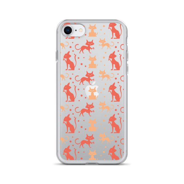 clear-case-for-iphone-iphone-se-case-on-phone-6a1d6f4308dc8.jpg Cat Silhouettes Seamless iPhone Clear Case