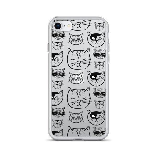 Cartoonish Cat iPhone Clear Case