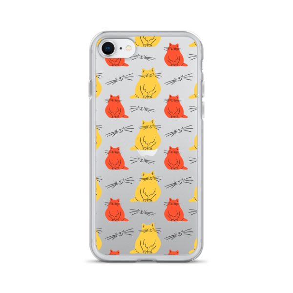 clear-case-for-iphone-iphone-se-case-on-phone-6a1d70b94b2e8.jpg Abstract Colorful Cats iPhone Clear Case