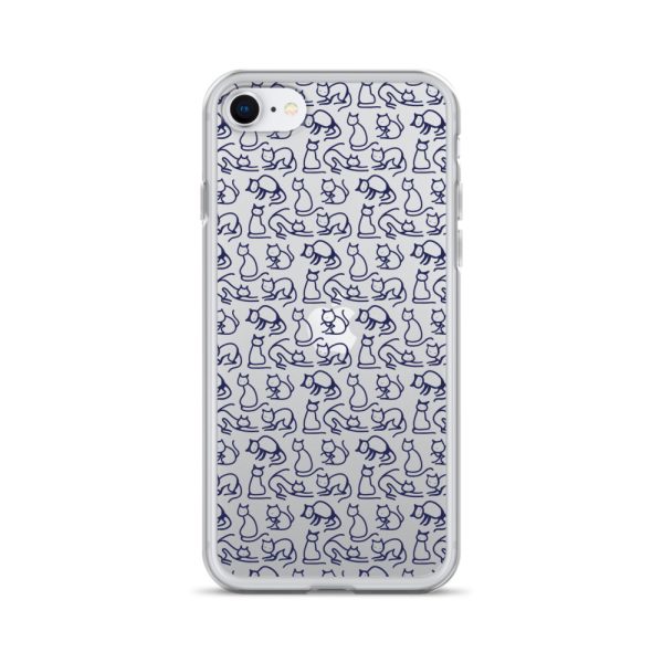 Simple Cat Outlines iPhone Clear Case