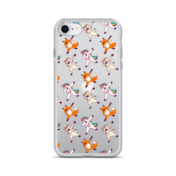 Dabbing Animals iPhone Clear Case