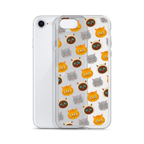 Cute Cats iPhone Clear Case