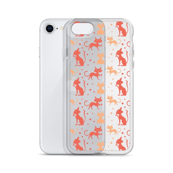 clear-case-for-iphone-iphone-se-case-with-phone-6a1d6f4308e09.jpg Cat Silhouettes Seamless iPhone Clear Case