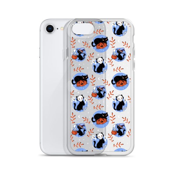 clear-case-for-iphone-iphone-se-case-with-phone-6a1d6f9a206bb.jpg Halloween Cats iPhone Clear Case