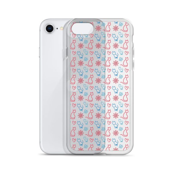 clear-case-for-iphone-iphone-se-case-with-phone-6a1d6fc0b1671.jpg Cats and Flowers Doodle iPhone Clear Case