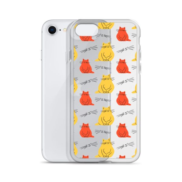 clear-case-for-iphone-iphone-se-case-with-phone-6a1d70b94b369.jpg Abstract Colorful Cats iPhone Clear Case