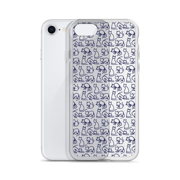 Simple Cat Outlines iPhone Clear Case