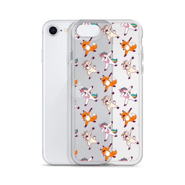 Dabbing Animals iPhone Clear Case