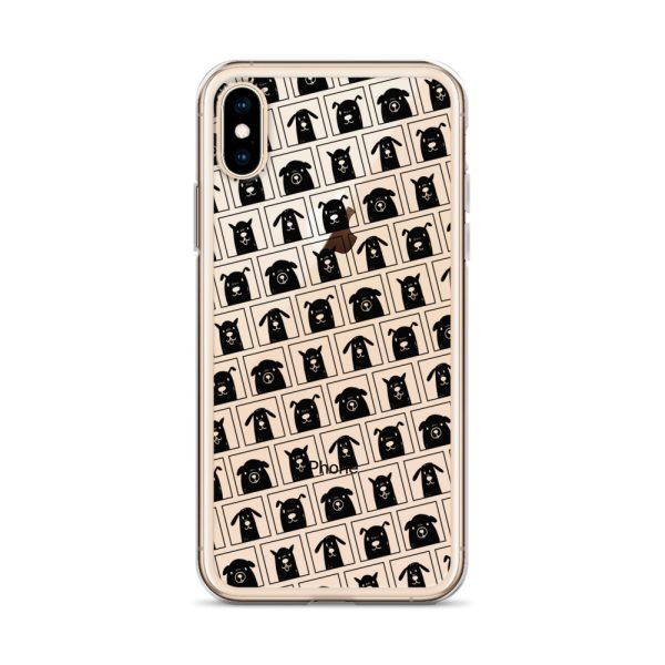 clear-case-for-iphone-iphone-x-xs-case-on-phone-6a1d68fd241c2.jpg Black Dogs iPhone Clear Case