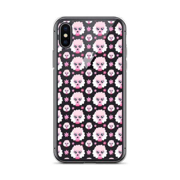 Pink Poodle iPhone Clear Case