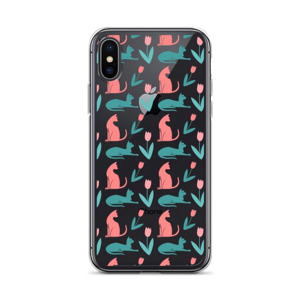 clear-case-for-iphone-iphone-x-xs-case-on-phone-6a1d6dc356f14.jpg Cat Silhouettes iPhone Clear Case