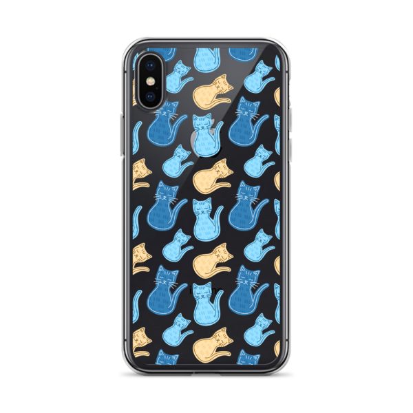 Cat Cartoon iPhone Clear Case