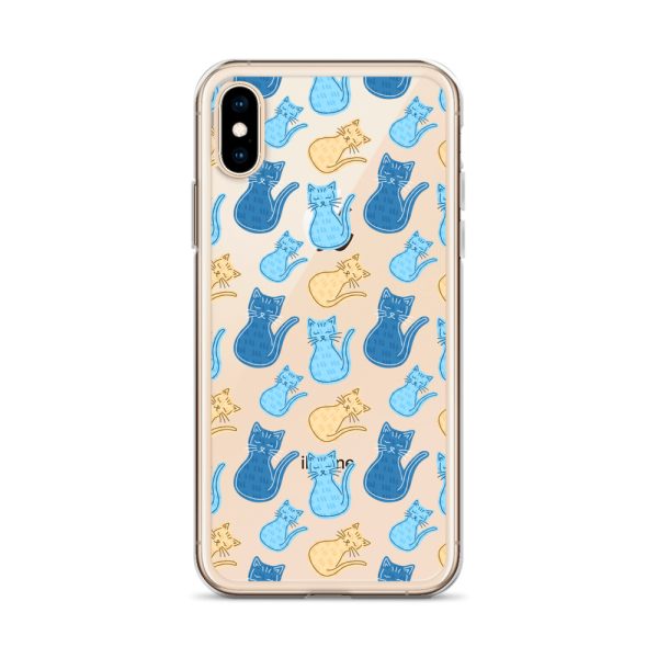 Cat Cartoon iPhone Clear Case