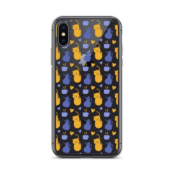 clear-case-for-iphone-iphone-x-xs-case-on-phone-6a1d6fec17498.jpg Tea and Cat iPhone Clear Case