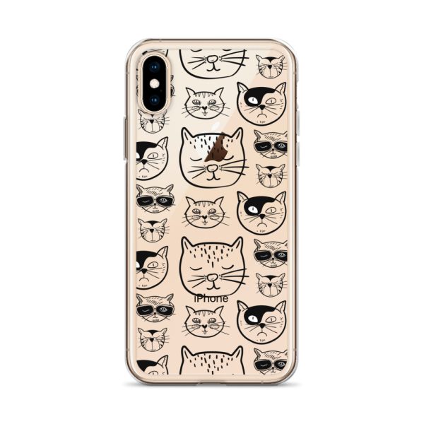Cartoonish Cat iPhone Clear Case