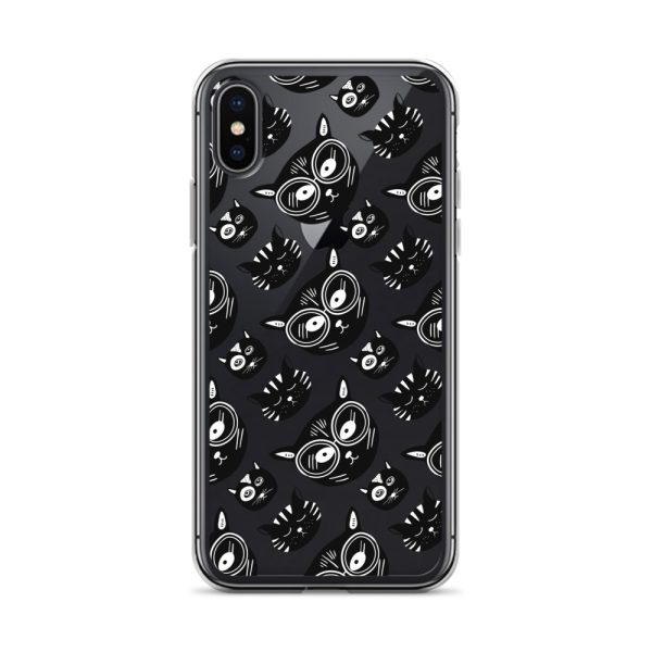 clear-case-for-iphone-iphone-x-xs-case-on-phone-6a1d710c97d1e.jpg Funky Cats iPhone Clear Case