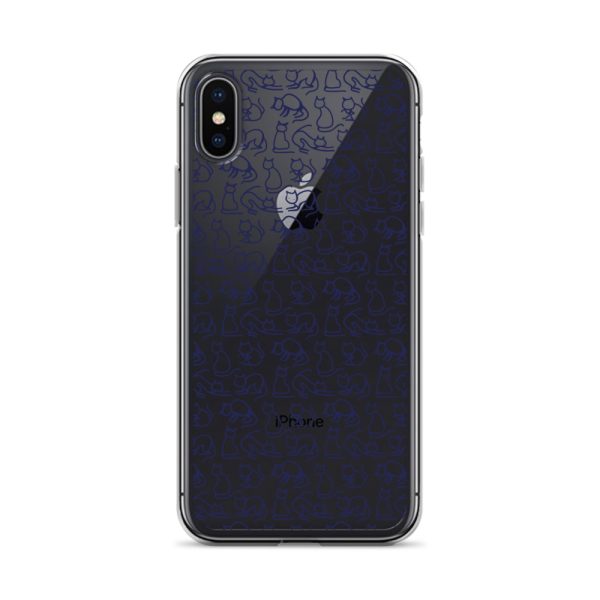 Simple Cat Outlines iPhone Clear Case