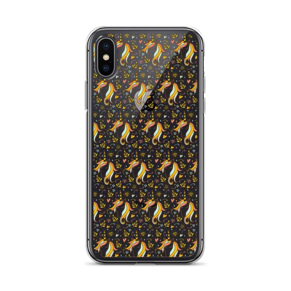 Unicorn Doodle iPhone Clear Case