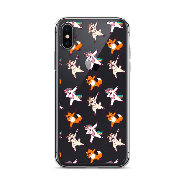 Dabbing Animals iPhone Clear Case