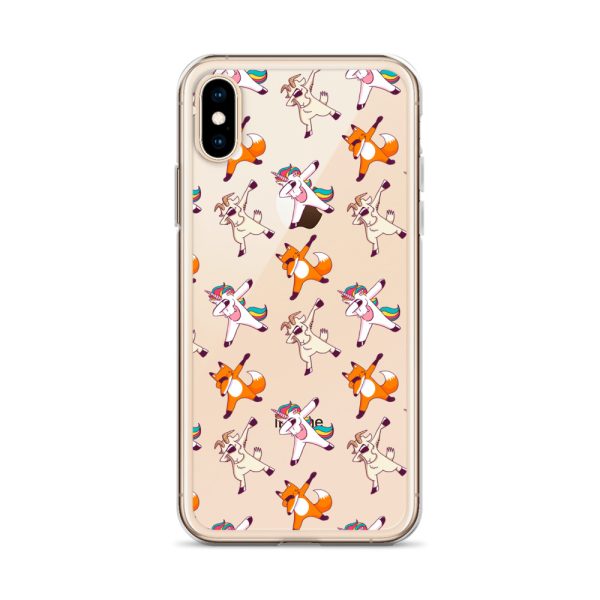 Dabbing Animals iPhone Clear Case