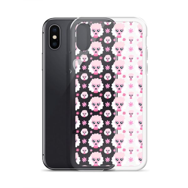 Pink Poodle iPhone Clear Case