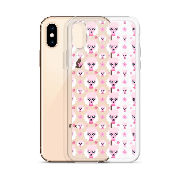 Pink Poodle iPhone Clear Case