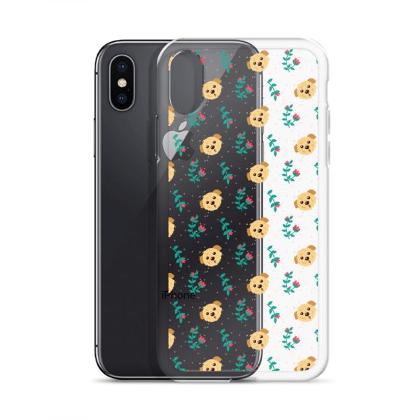 clear-case-for-iphone-iphone-x-xs-case-with-phone-6a1d6bd25c0ba.jpg Dogs and Flowers iPhone Clear Case