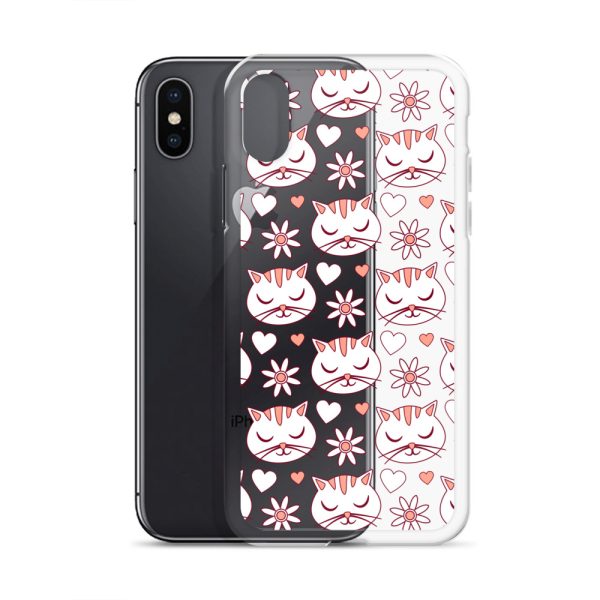 clear-case-for-iphone-iphone-x-xs-case-with-phone-6a1d6d62f34f6.jpg Cat Flowers and Hearts iPhone Clear Case