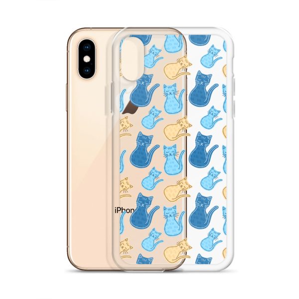 Cat Cartoon iPhone Clear Case
