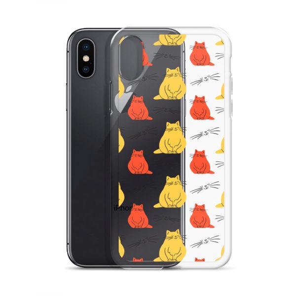 clear-case-for-iphone-iphone-x-xs-case-with-phone-6a1d70b94b46e.jpg Abstract Colorful Cats iPhone Clear Case