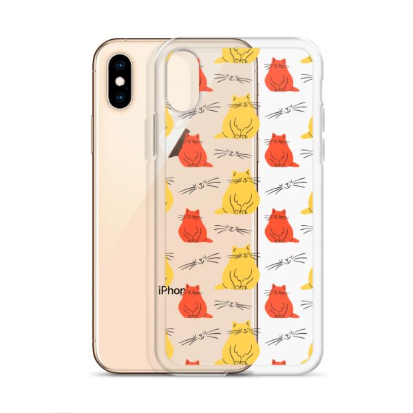 clear-case-for-iphone-iphone-x-xs-case-with-phone-6a1d70b94b4fb.jpg Abstract Colorful Cats iPhone Clear Case